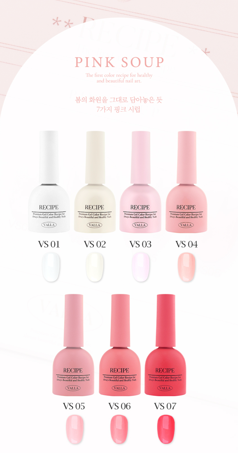 All VS-coded colors and swatches included in the Pink Soup Collection.