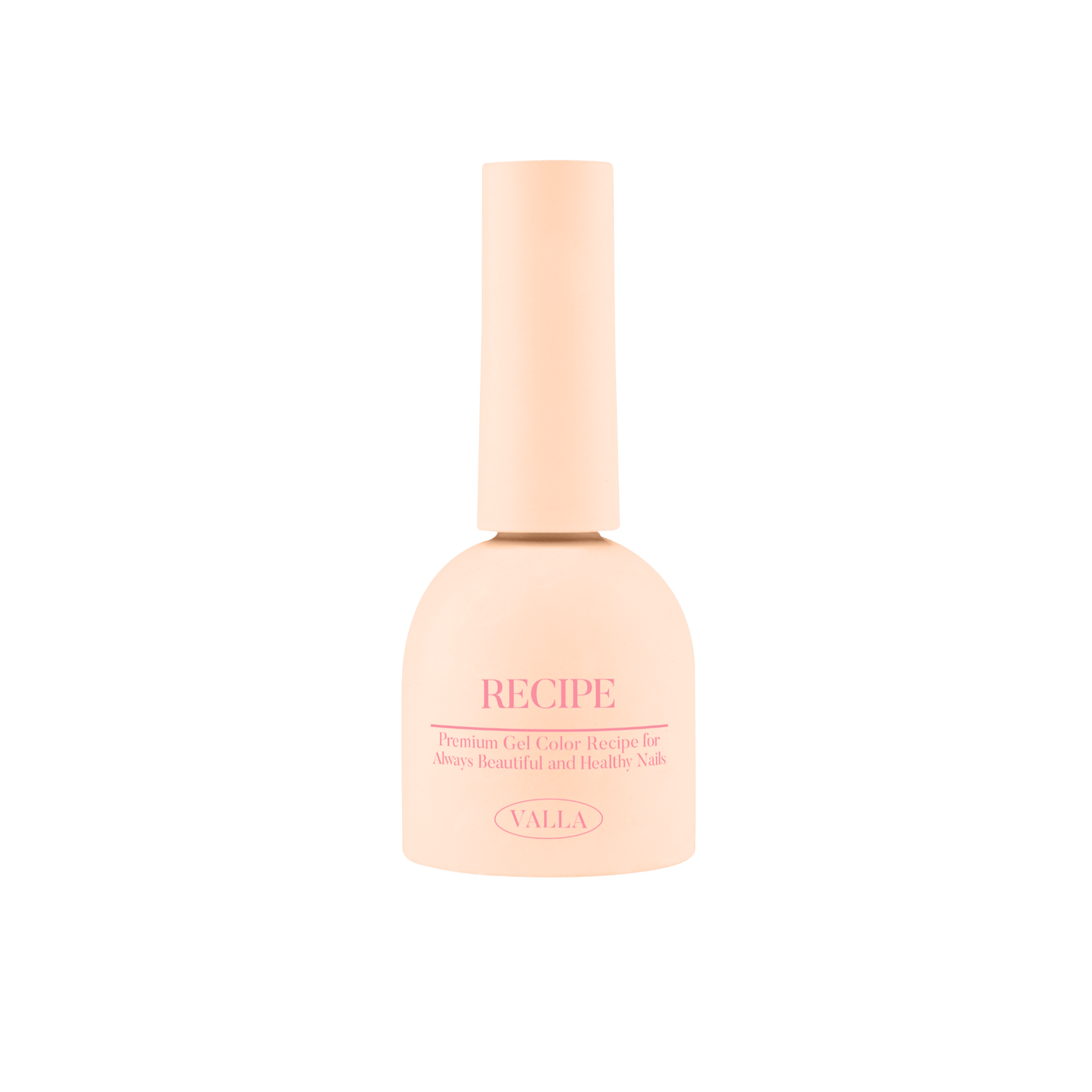Skincare bottle labeled 'RECIPE' on a white background