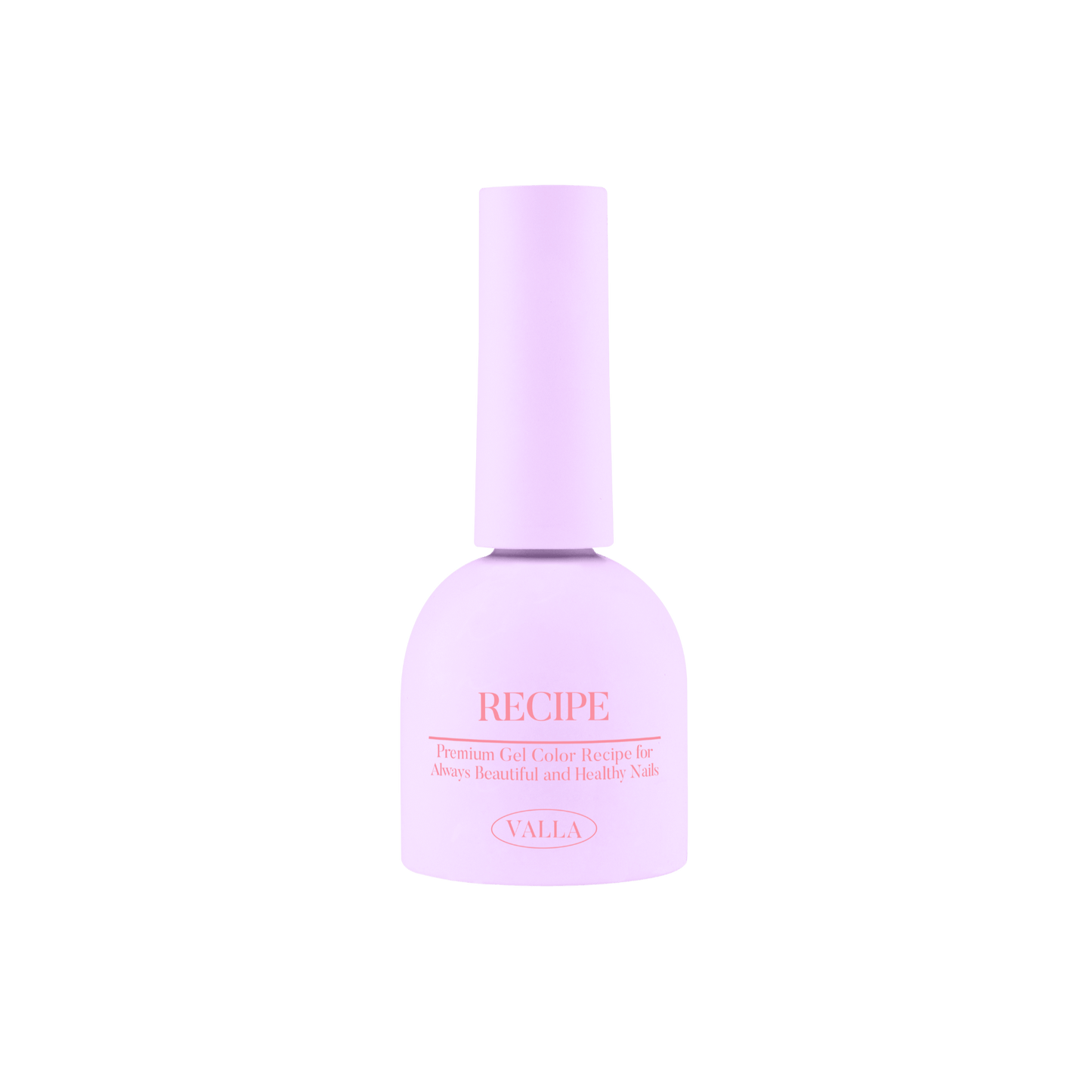 Purple bottle labeled 'RECIPE' on a white background