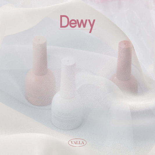Light syrup gel collection from Valla featuring clear, dewy finishes and sheer tints.