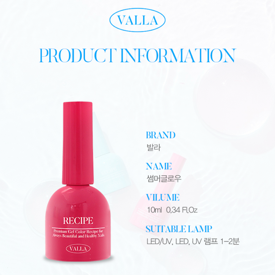Technical info and product description of Summer Glow gel formula.