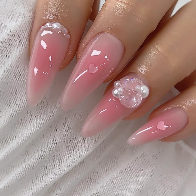 Doi Nudi Rose Quartz Syrup Gel – Sheer rose quartz pink syrup gel for delicate, glossy nails