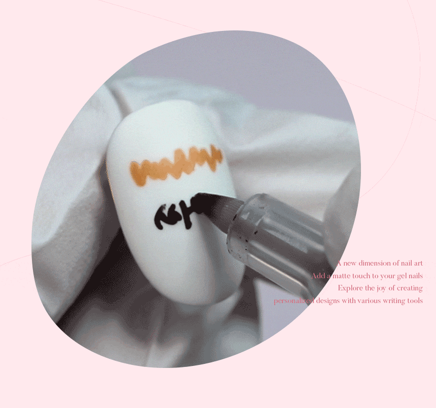 Draw Matte Top Gel – creative matte top gel with smooth, artistic finish