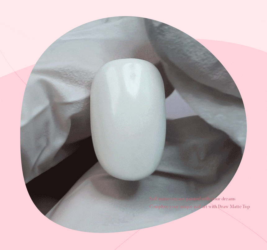Draw Matte Top Gel – creative matte top gel with smooth, artistic finish
