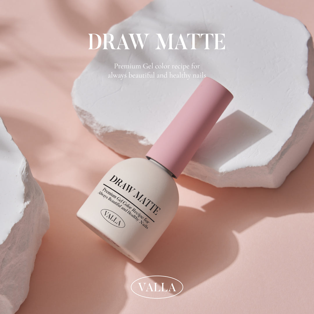 Draw Matte Top Gel – creative matte top gel with smooth, artistic finish