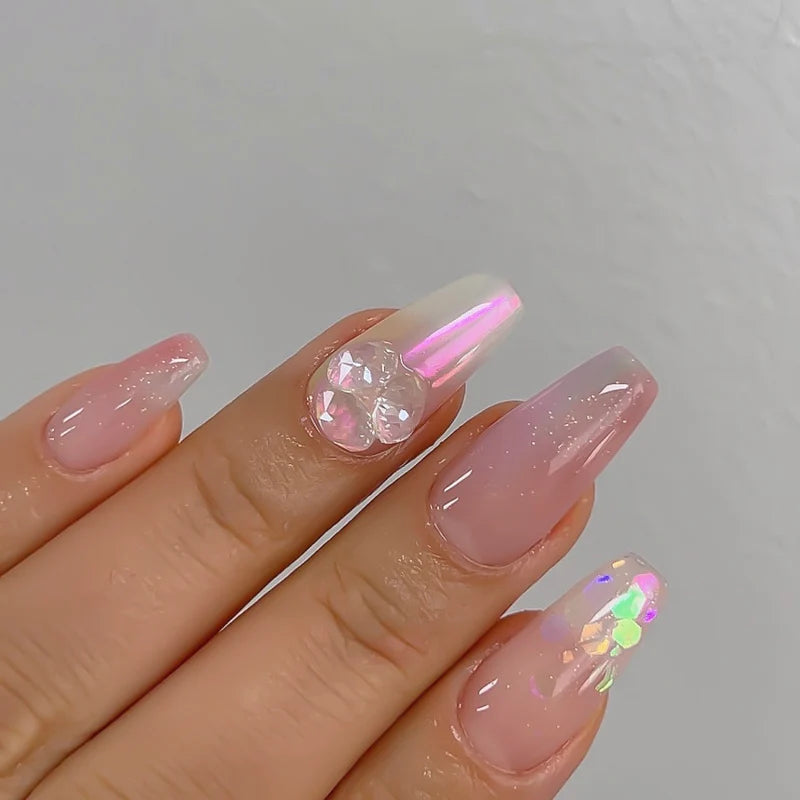 Nailbayo Barbie Pink Powder – vivid pink shimmer powder for nails
