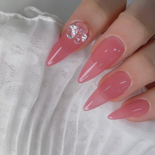 Nailbayo Doi Tint Gel – Pink & Coral – Korean syrup gel polish in warm nude tones for layered nail looks