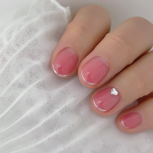 Nailbayo Doi Tint Gel – Pink & Coral – Korean syrup gel polish in warm nude tones for layered nail looks