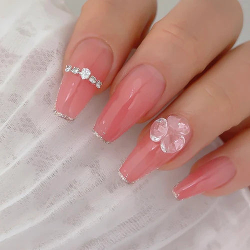 Nailbayo Doi Tint Gel – Pink & Coral – Korean syrup gel polish in warm nude tones for layered nail looks