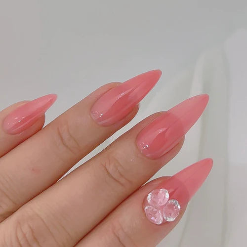 Nailbayo Doi Tint Gel – Pink & Coral – Korean syrup gel polish in warm nude tones for layered nail looks