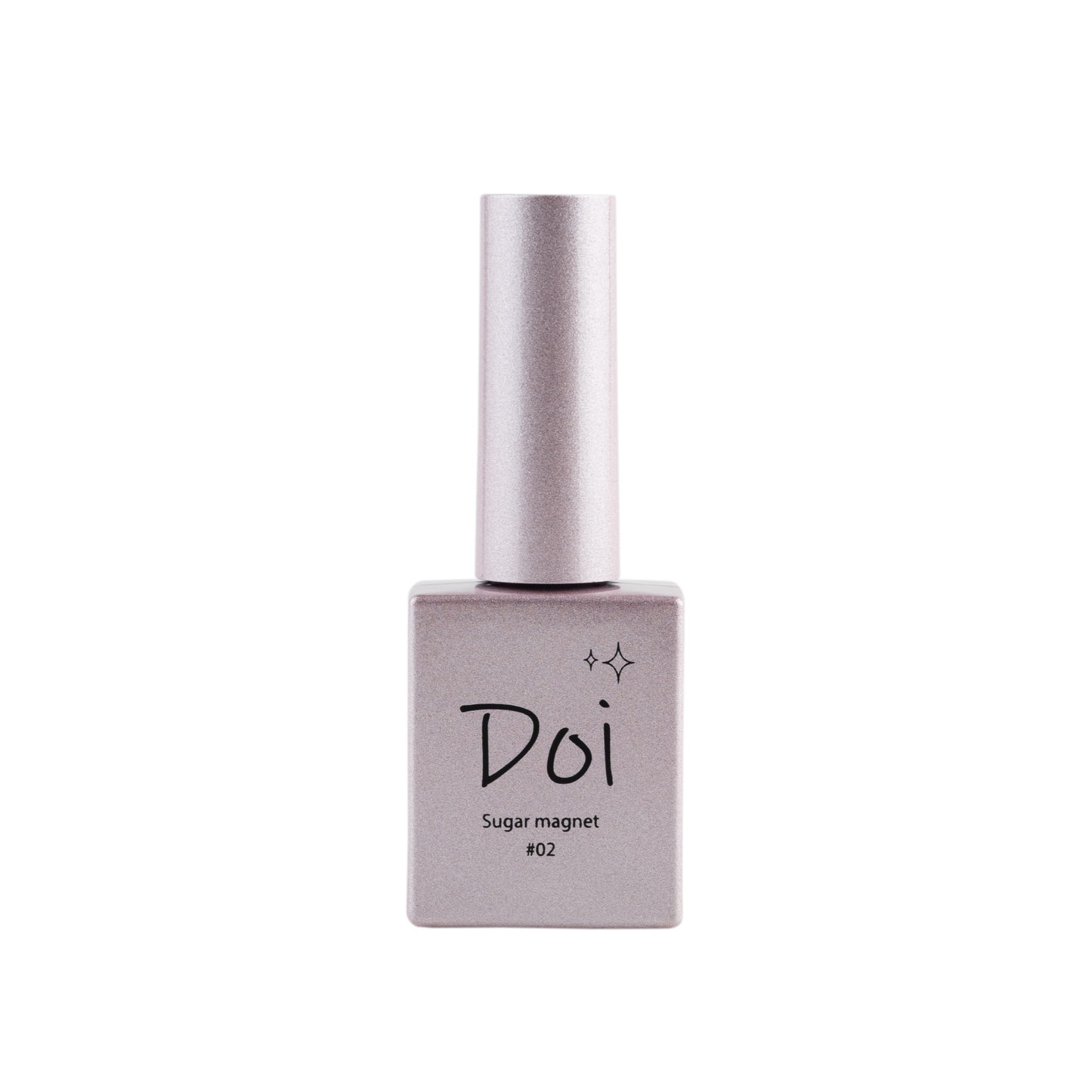 Sugar Magnet Shade 02 – Rosy nude magnetic gel polish with subtle sparkle and cat eye effect