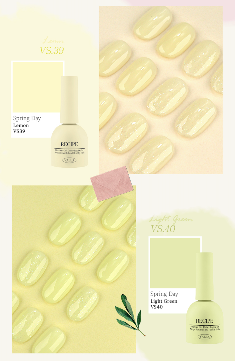 Yellow-based polish breakdown with full swatch and bottle close-up.