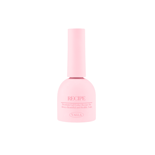 Pink bottle with 'RECIPE' text on a white background