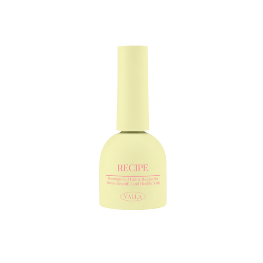 Yellow bottle with 'VALLA' branding on a white background