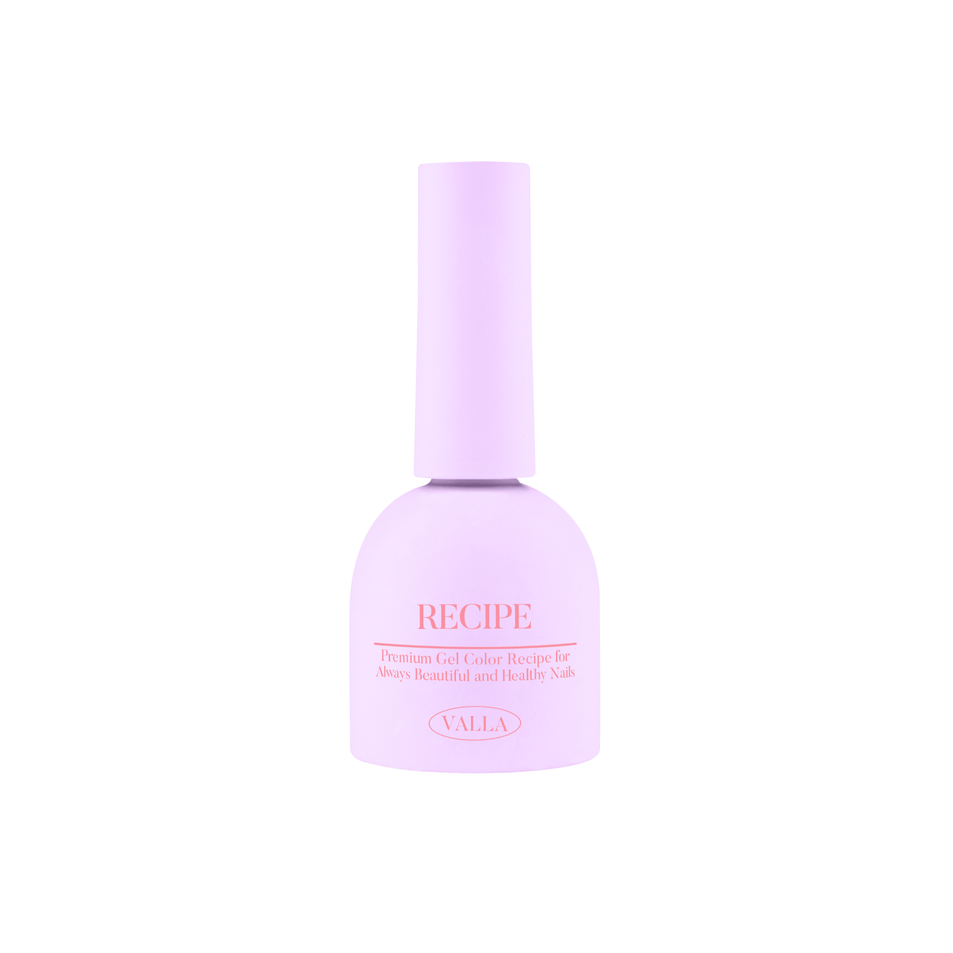 Purple bottle labeled 'RECIPE' on a white background