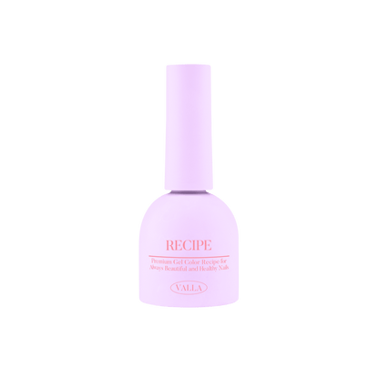 Purple bottle labeled 'RECIPE' on a white background