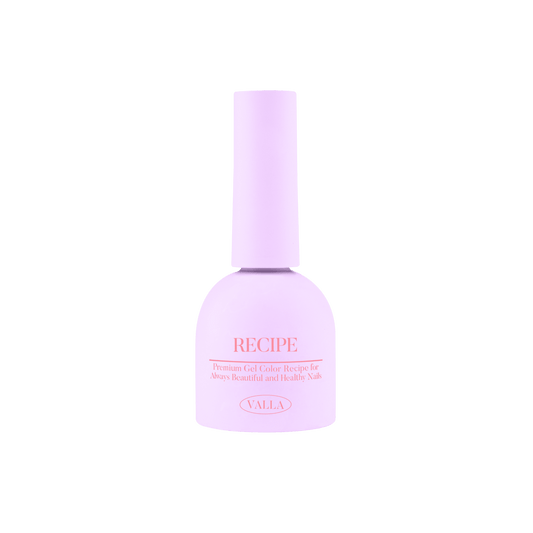 Purple bottle labeled 'RECIPE' on a white background