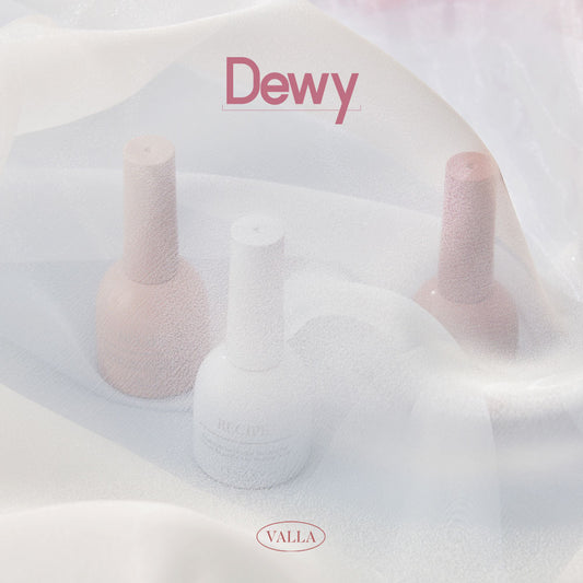 Light syrup gel collection from Valla featuring clear, dewy finishes and sheer tints.