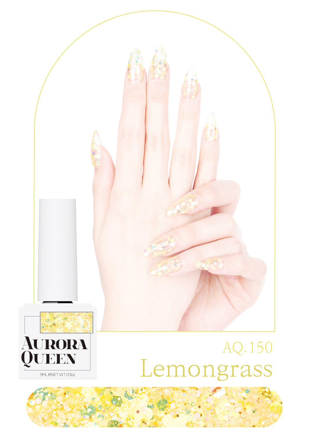 Aroma shade Lemongrass – yellow-toned bright polish
