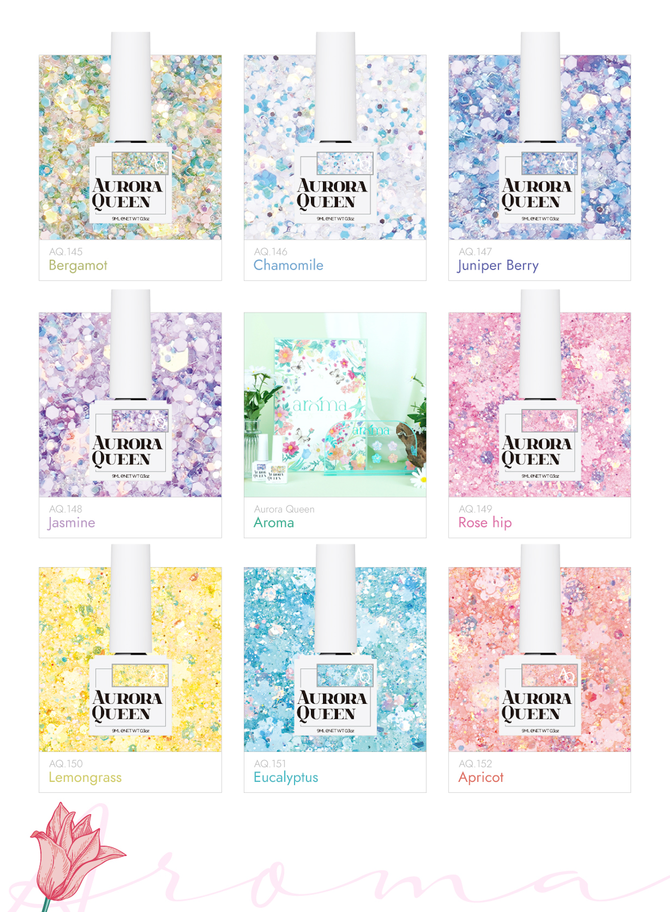 aurora-queen-aroma-swatch-book
