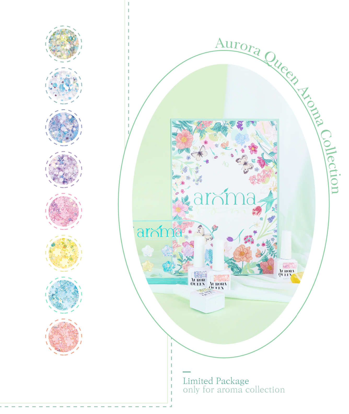 Aroma Collection by Aurora Queen – floral and soft scent-inspired gels
