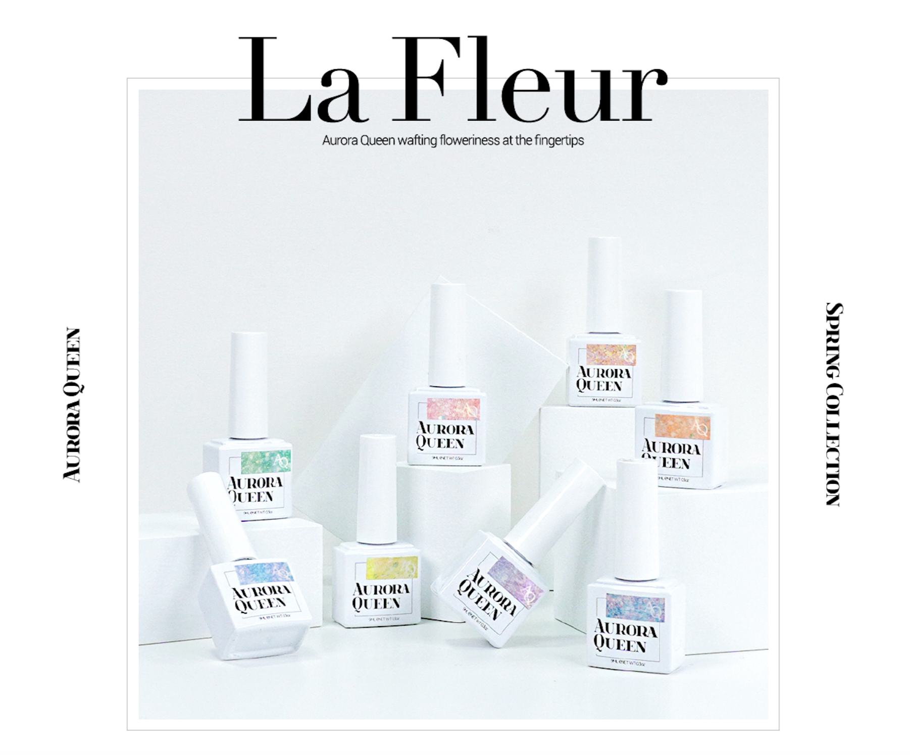 La Fleur Collection – spring floral inspired glitter gel polishes