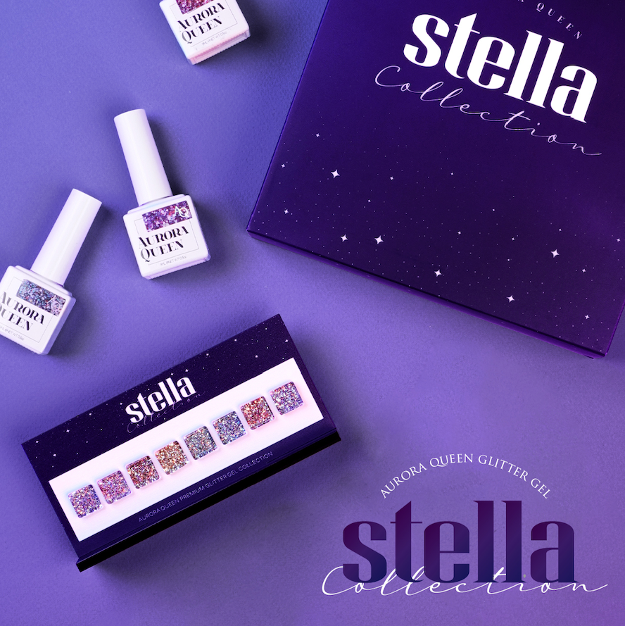 Aurora Queen Stella Collection – astrology themed glitter gel