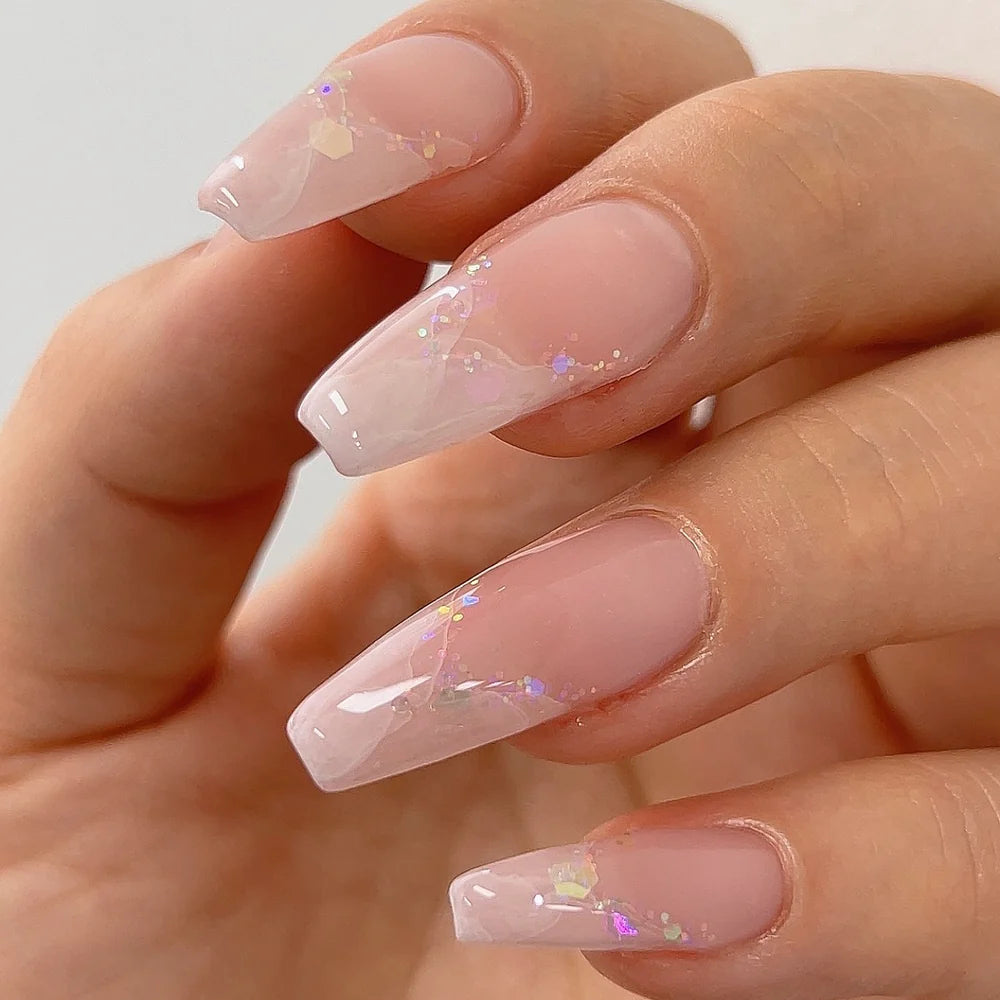 Doi Marbly Clear – transparent jelly marble-effect nail gel
