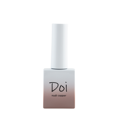 Doi Nudi Copper Syrup Gel – Warm coppery nude syrup gel perfect for autumn-inspired nails