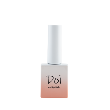 Doi Nudi Peach Syrup Gel – sheer peachy-toned syrup gel polish