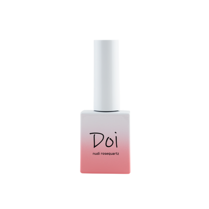 Doi Nudi Rose Quartz Syrup Gel – Sheer rose quartz pink syrup gel for delicate, glossy nails