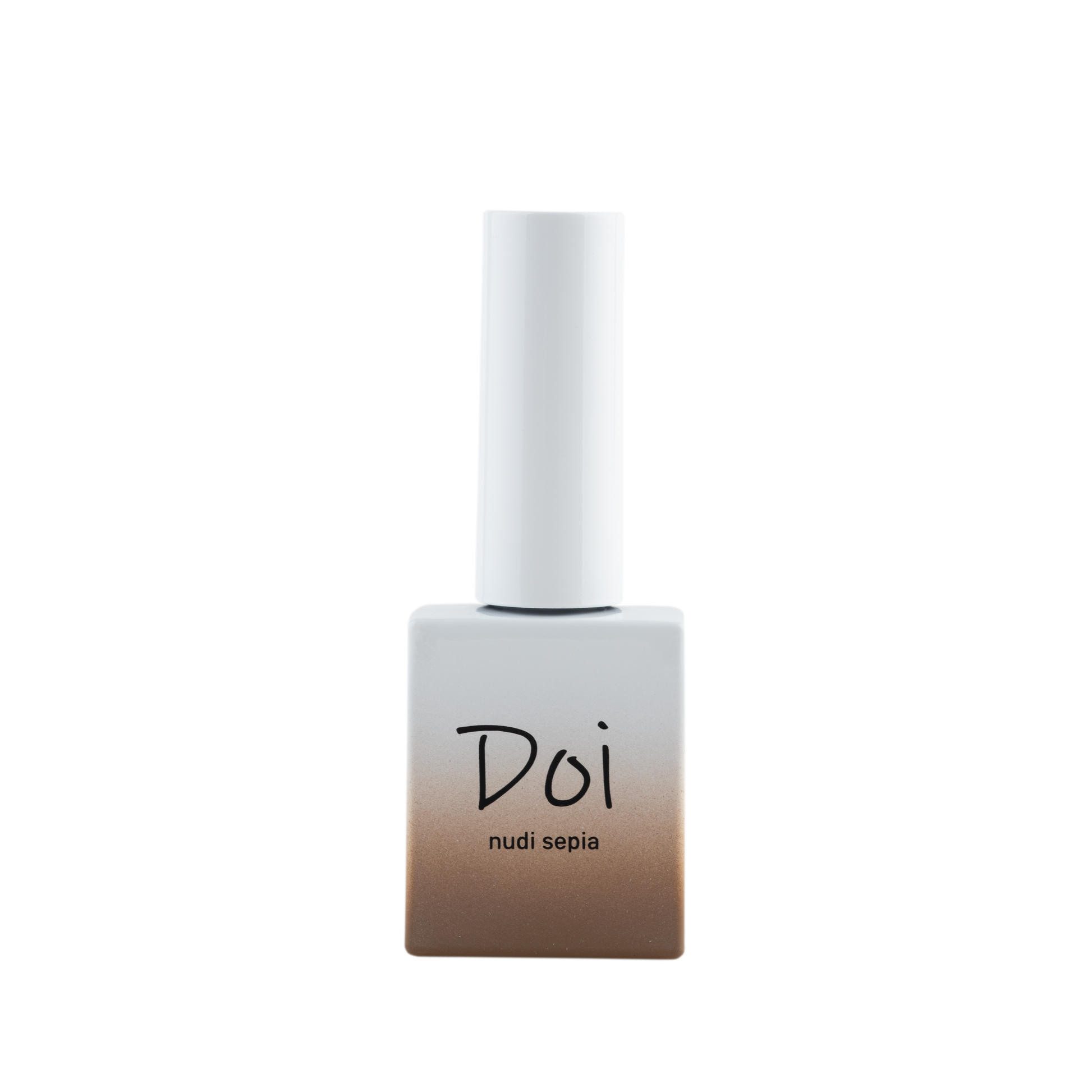 Doi Nudi Sepia Syrup Gel – Deep coffee-toned syrup gel for warm neutral nail designs