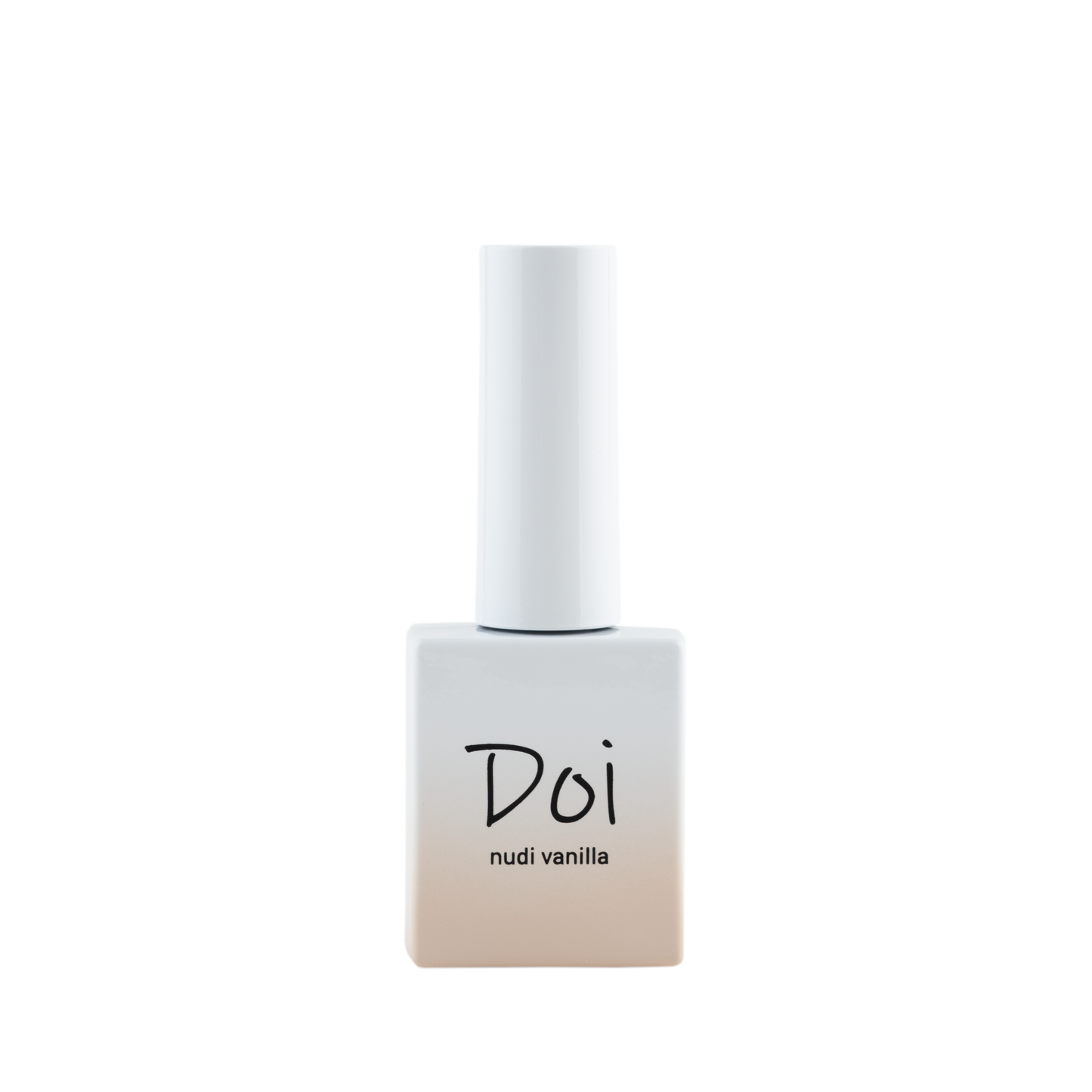 Doi Nudi Vanilla Syrup Gel – Creamy vanilla nude syrup gel polish with a translucent milky look