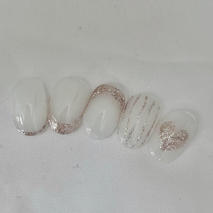 Doi Tong Glitter Gel TG-01 – rose gold chunky shimmer polish