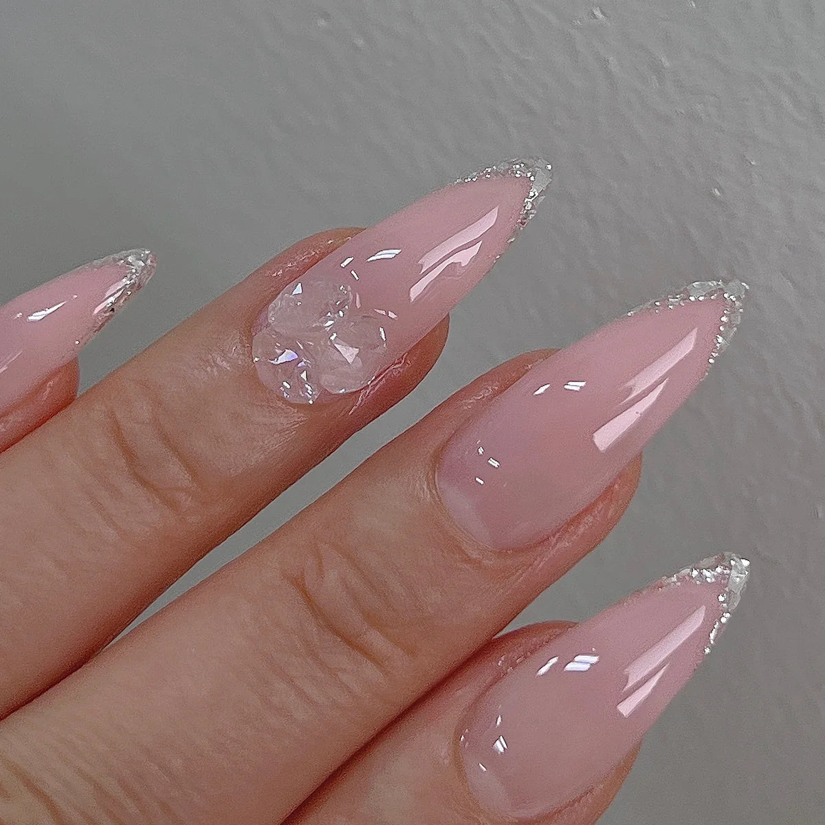 Doi Tong Glitter Gel TG-02 – metallic champagne pink glitter gel