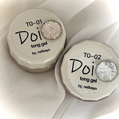 Doi Tong Glitter Gel TG-02 – metallic champagne pink glitter gel