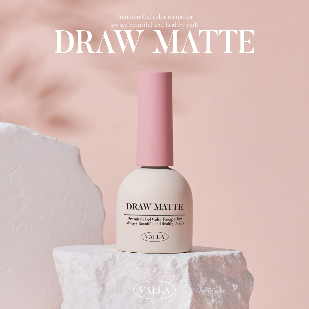 Draw Matte Top Gel – creative matte top gel with smooth, artistic finish