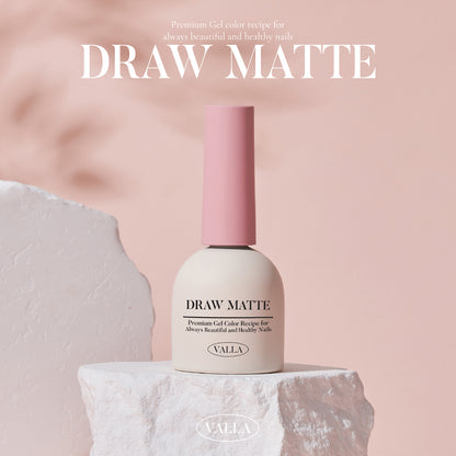 Draw Matte Top Gel – creative matte top gel with smooth, artistic finish