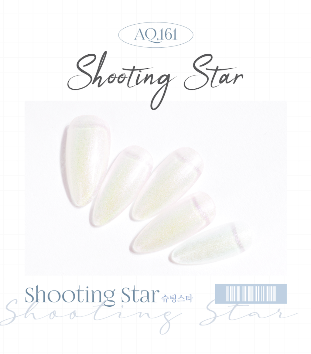 Shooting Star – white iridescent glitter gel