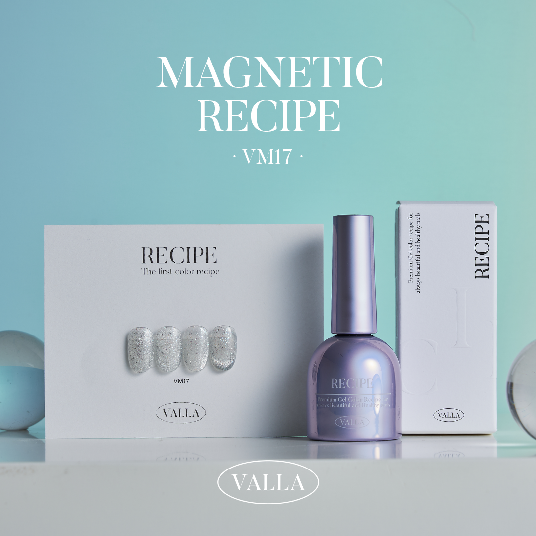 VM17 Magnetic Gel – shimmer magnetic gel polish with eye-catching cat-eye effect