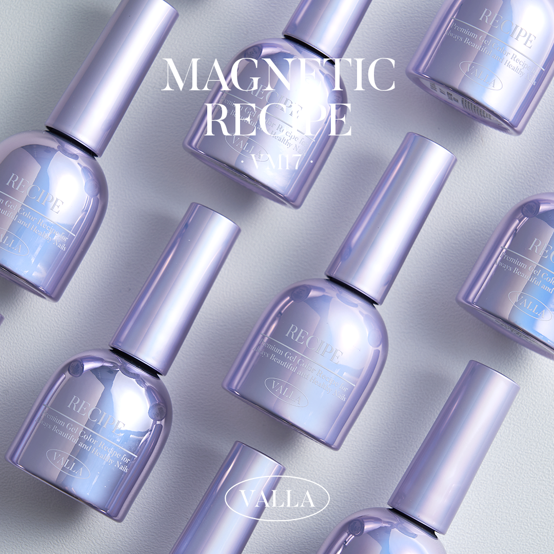 VM17 Magnetic Gel – shimmer magnetic gel polish with eye-catching cat-eye effect