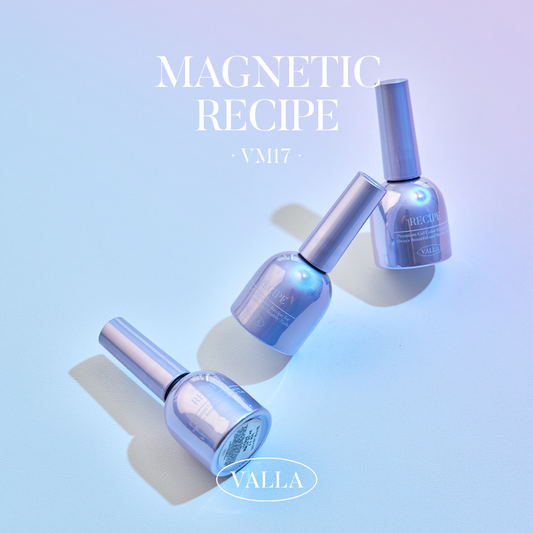 VM17 Magnetic Gel – shimmer magnetic gel polish with eye-catching cat-eye effect