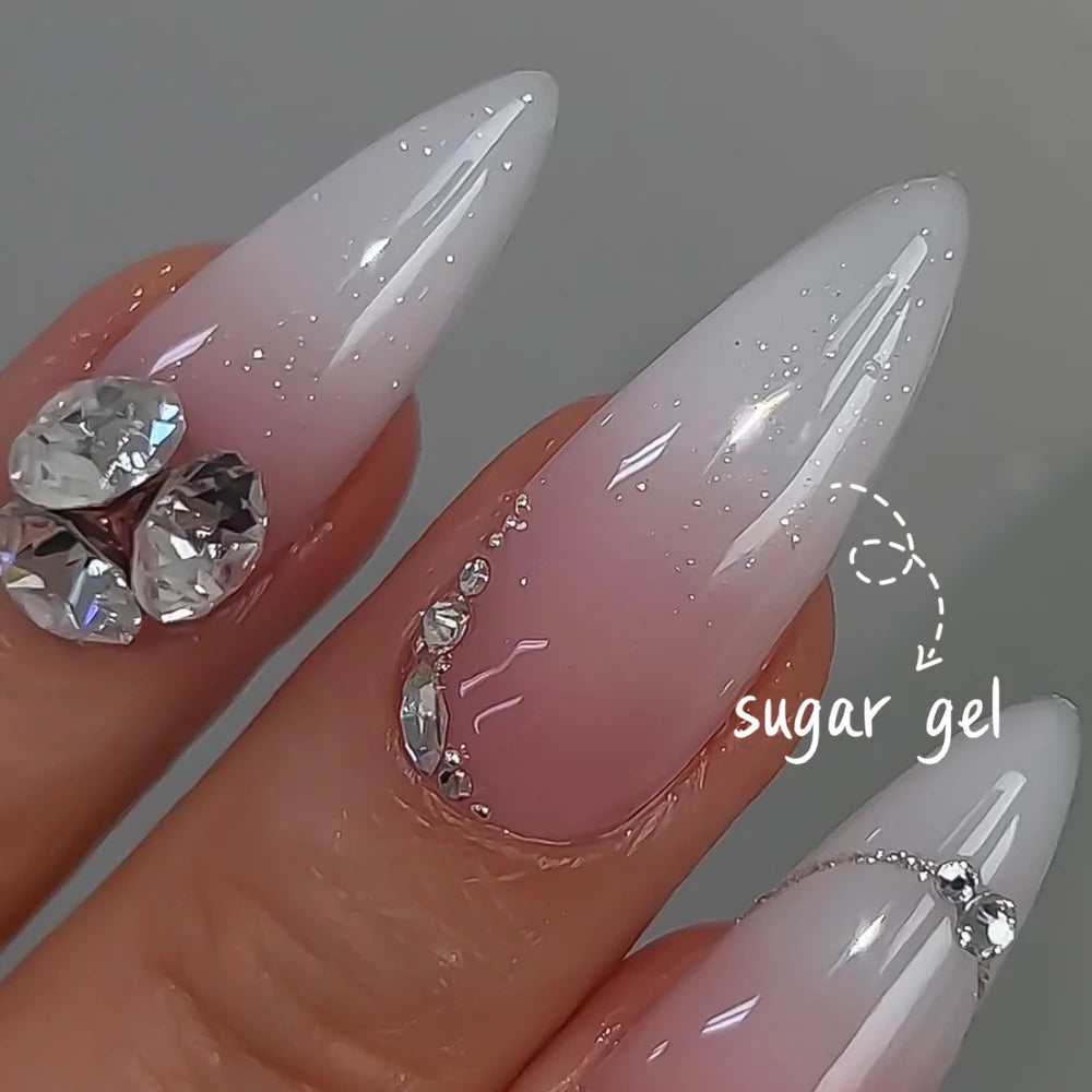 Nailbayo Sugar Glitter Gel – soft shimmer gel polish