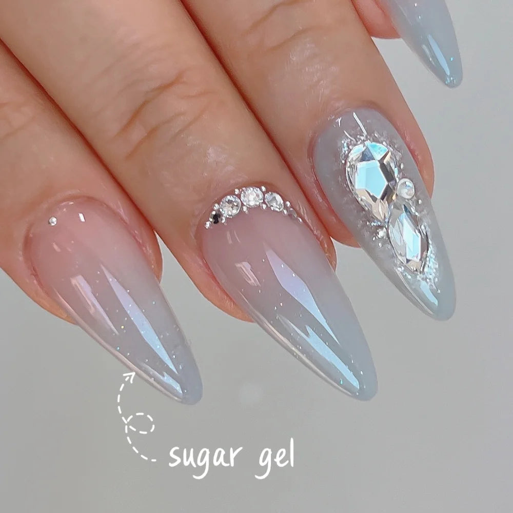 Nailbayo Sugar Glitter Gel – soft shimmer gel polish