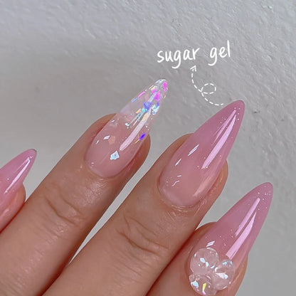 Nailbayo Sugar Glitter Gel – soft shimmer gel polish