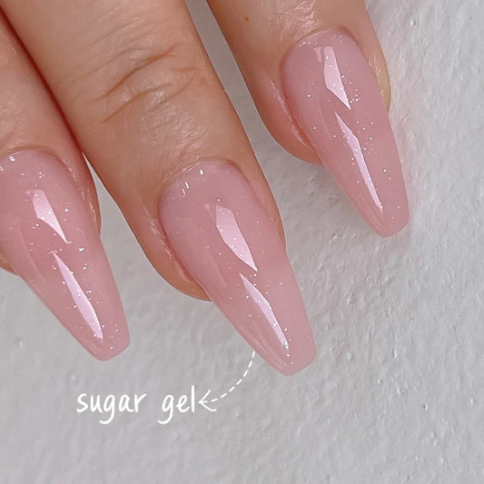 Nailbayo Sugar Glitter Gel – soft shimmer gel polish