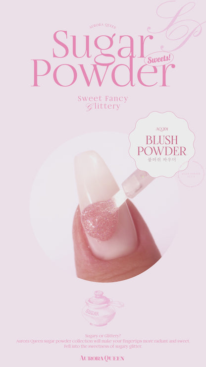 aurora-queen-sugar-powder-demo-nails
Sugar Powder swatch card – 10 shades full set swatch
Sugar Powder pink gel polish demo – sweet and feminine finish