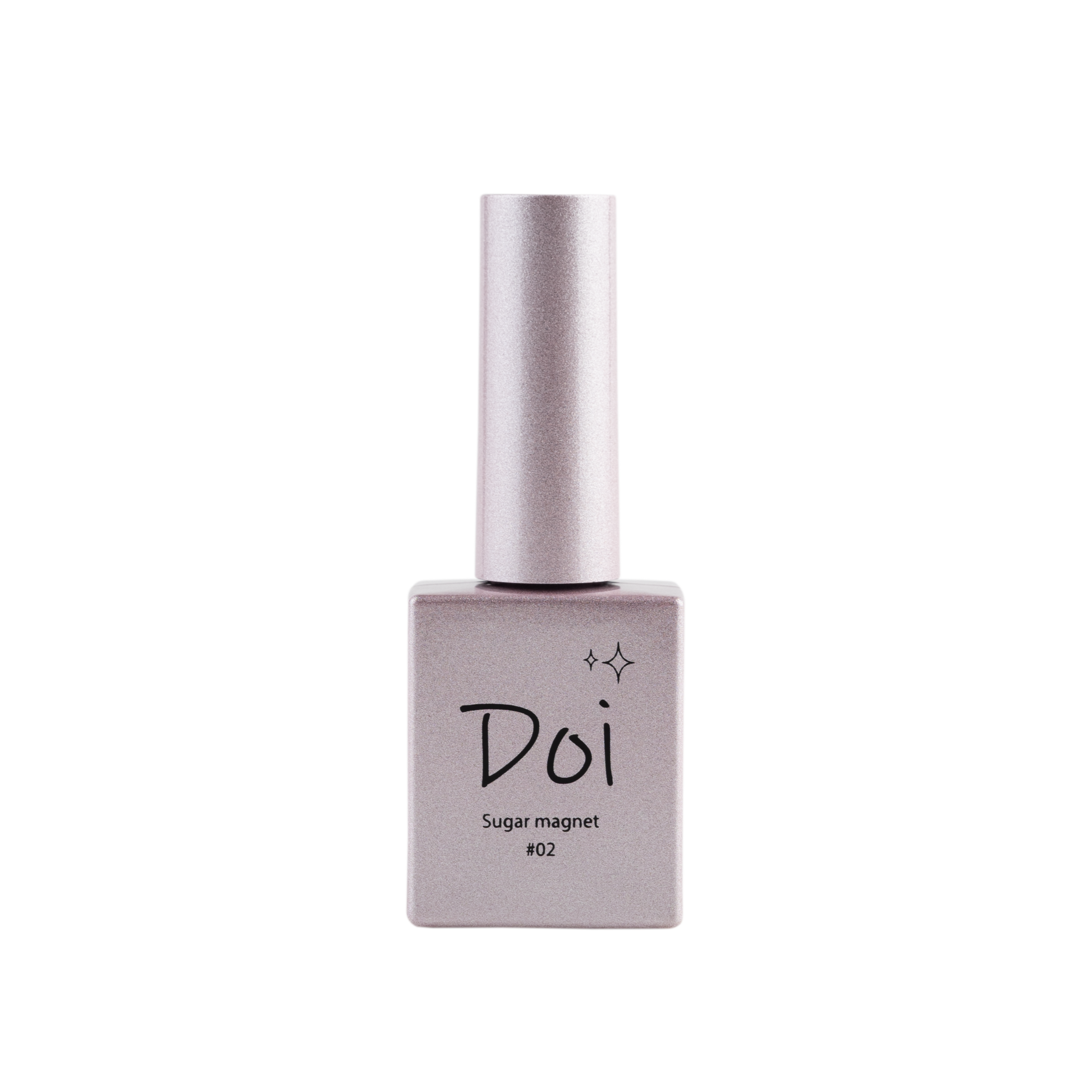 Sugar Magnet Shade 02 – Rosy nude magnetic gel polish with subtle sparkle and cat eye effect