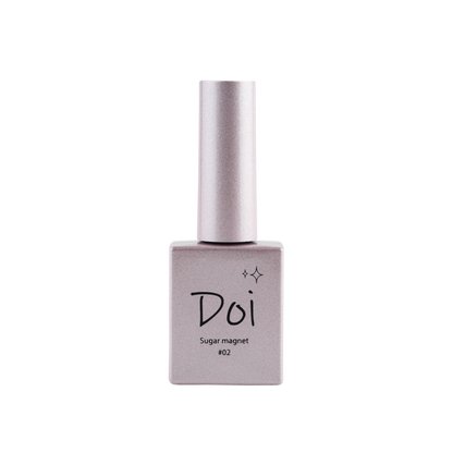 Sugar Magnet Shade 02 – Rosy nude magnetic gel polish with subtle sparkle and cat eye effect