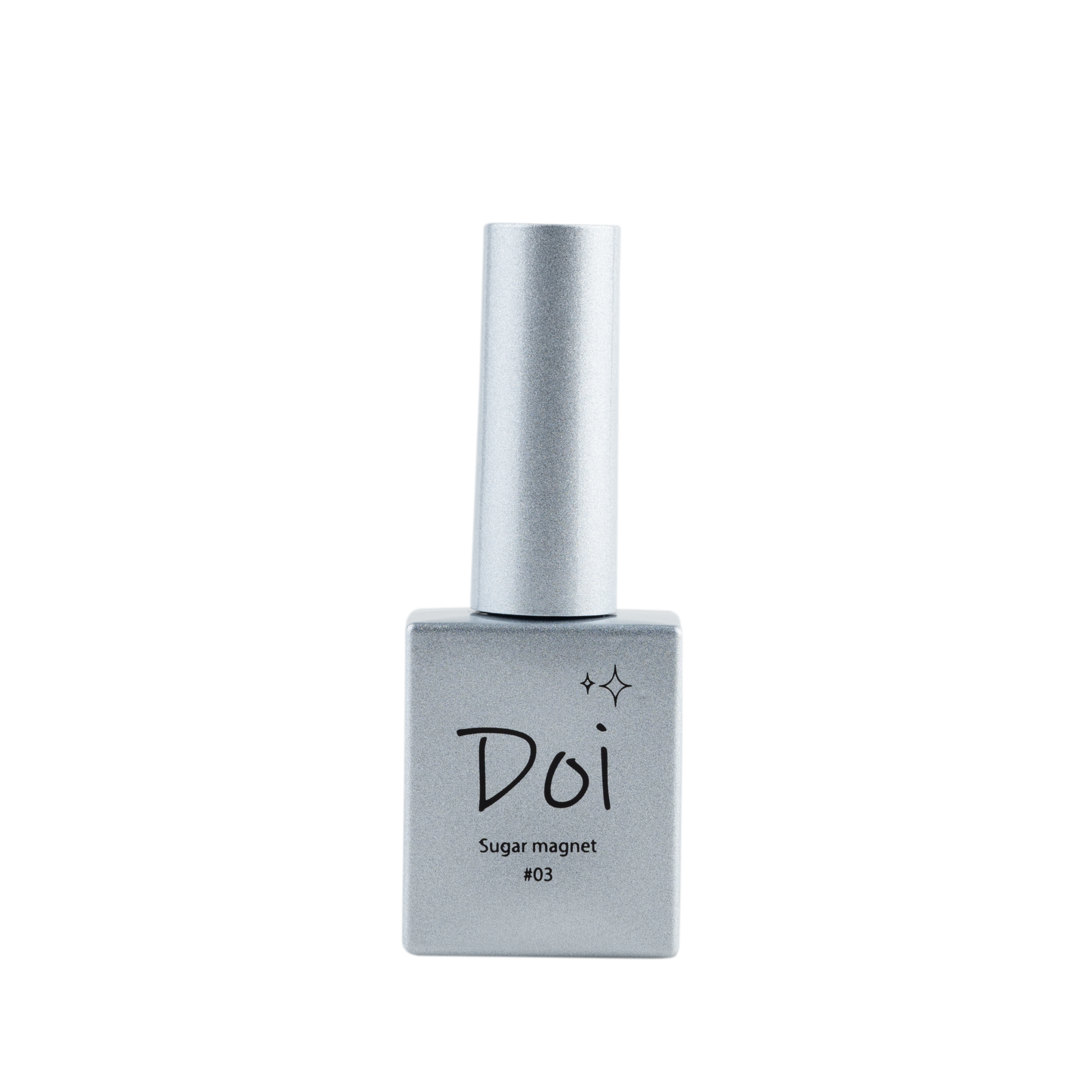Sugar Magnet Shade 03 – Icy white magnetic shimmer gel polish with a holographic sugar finish